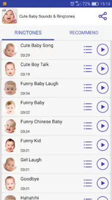 Cute Baby Sounds & Ringtones android App screenshot 8